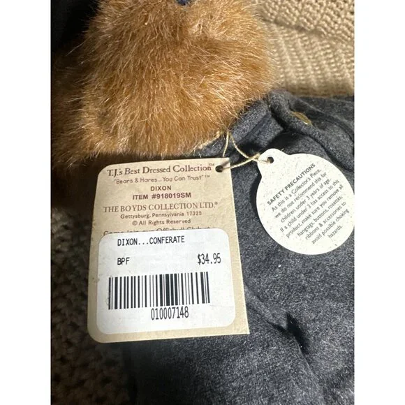 Boyds Bears TJs Best Dressed Collection Dixon Union Soldier Bear Civil War 14" - Picture 6 of 8